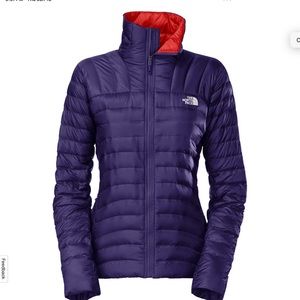 The North Face Summit Series 800 Thunder Micro Down Jacket- Purple w/red lining